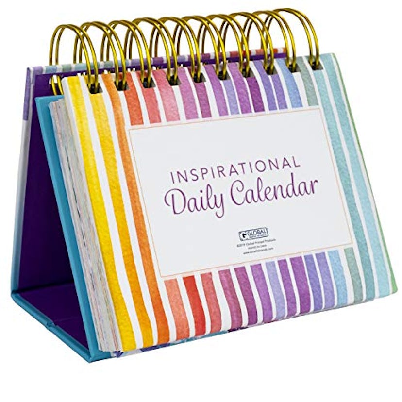 EXCELLO GLOBAL PRODUCTS Motivational Perpetual Daily Flip Calendar