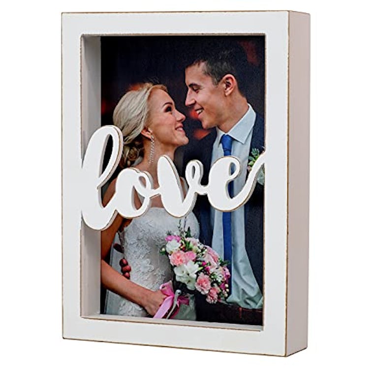 EXCELLO GLOBAL PRODUCTS 5x7 Love Shadow Box Frame