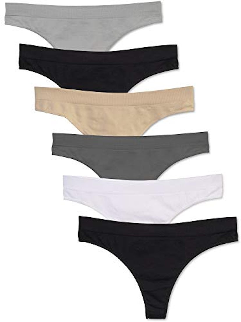 Kalon Nylon Spandex Thong Underwear (6-Pack)