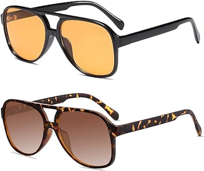 YDAOWKN Aviator Sunglasses (Set of 2)