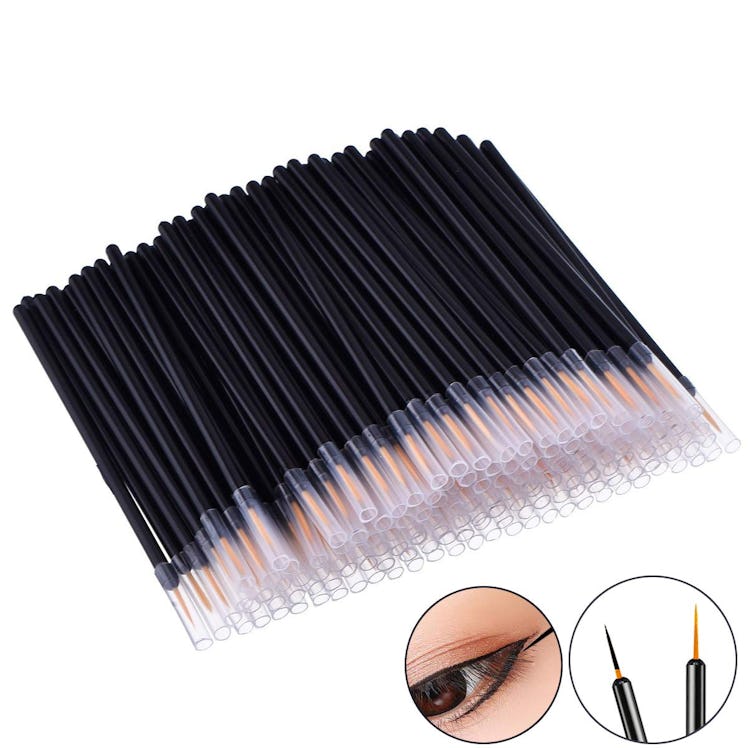 JASSINS Disposable Eyeliner Brushes (100-Pack)