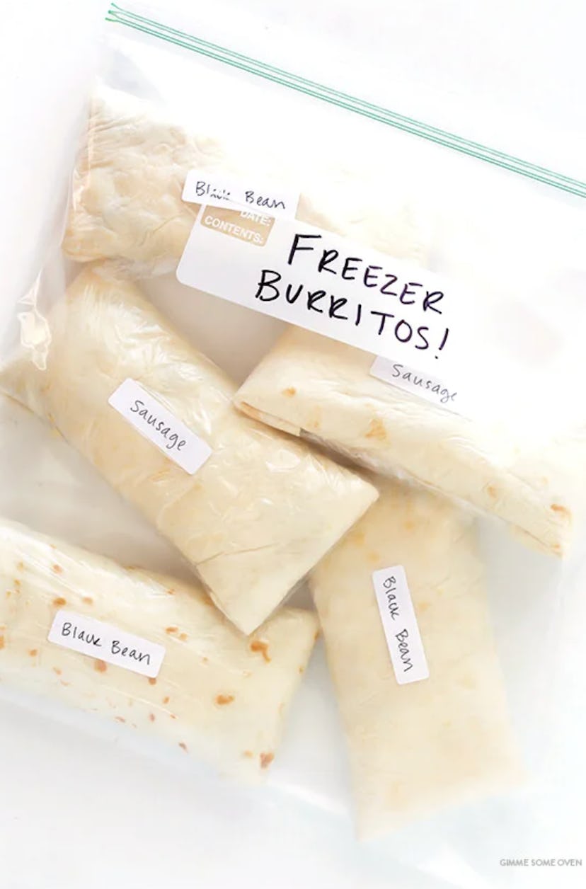 Enjoy freezer breakfast burritos as a make-ahead breakfast for busy sports mornings.