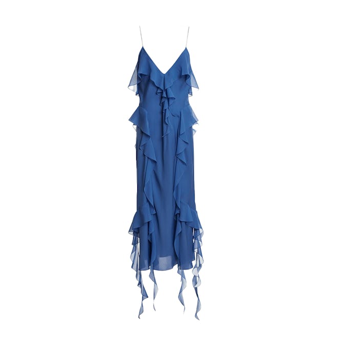 Pim Cascading-Ruffles Sleeveless Maxi Dress