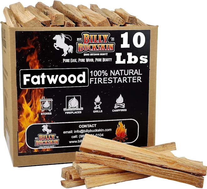 Billy Buckskin Fatwood Fire Starter Sticks (10 Pounds)