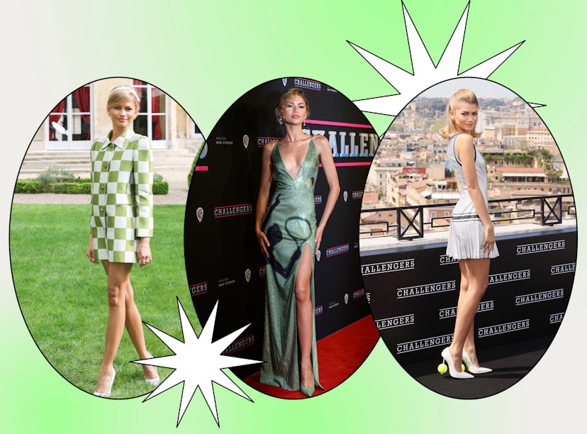 Zendaya's 'Challengers' premiere style serves look after look.
