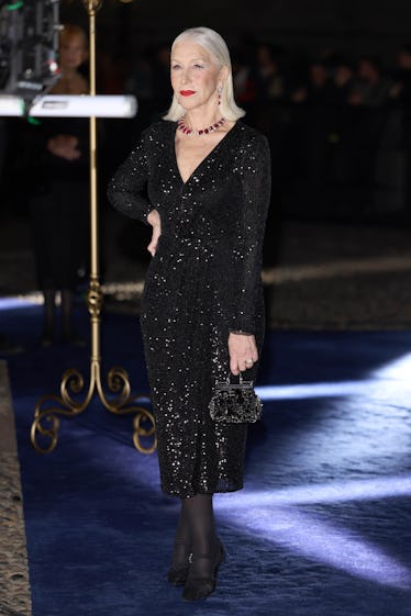 Helen Mirren attended the Dolce&Gabbana 40th anniversary party held in Milan, Italy on April 6, 2024.