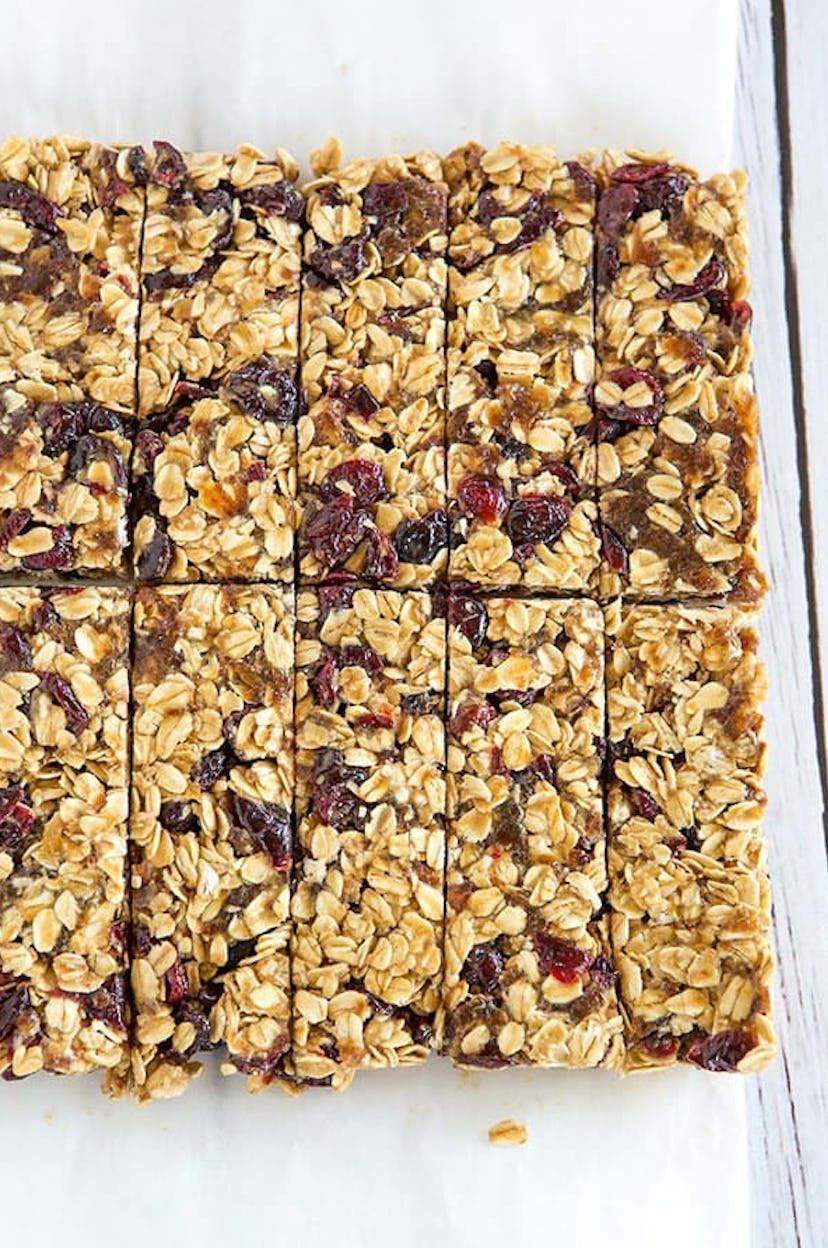 Enjoy no-bake granola bars as a make-ahead breakfast for busy sports mornings.