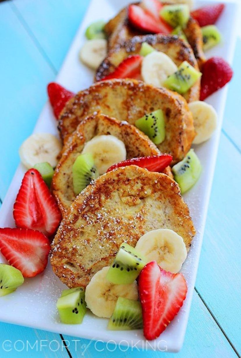 One of the best make-ahead breakfasts for busy sports mornings is overnight vanilla french toast.