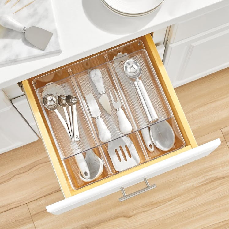 mDesign Stackable Kitchen Storage Organizer