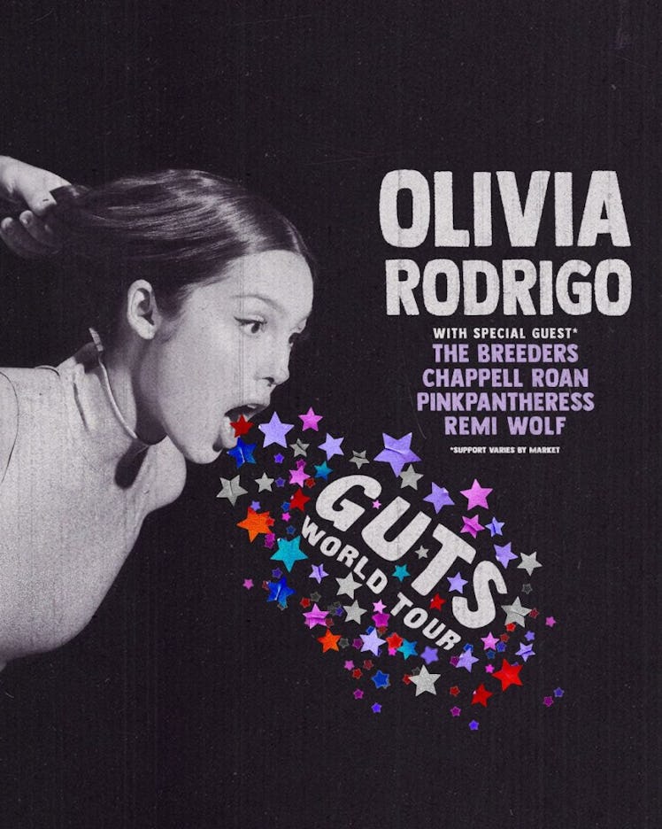 Olivia Rodrigo 'GUTS' World Tour poster
