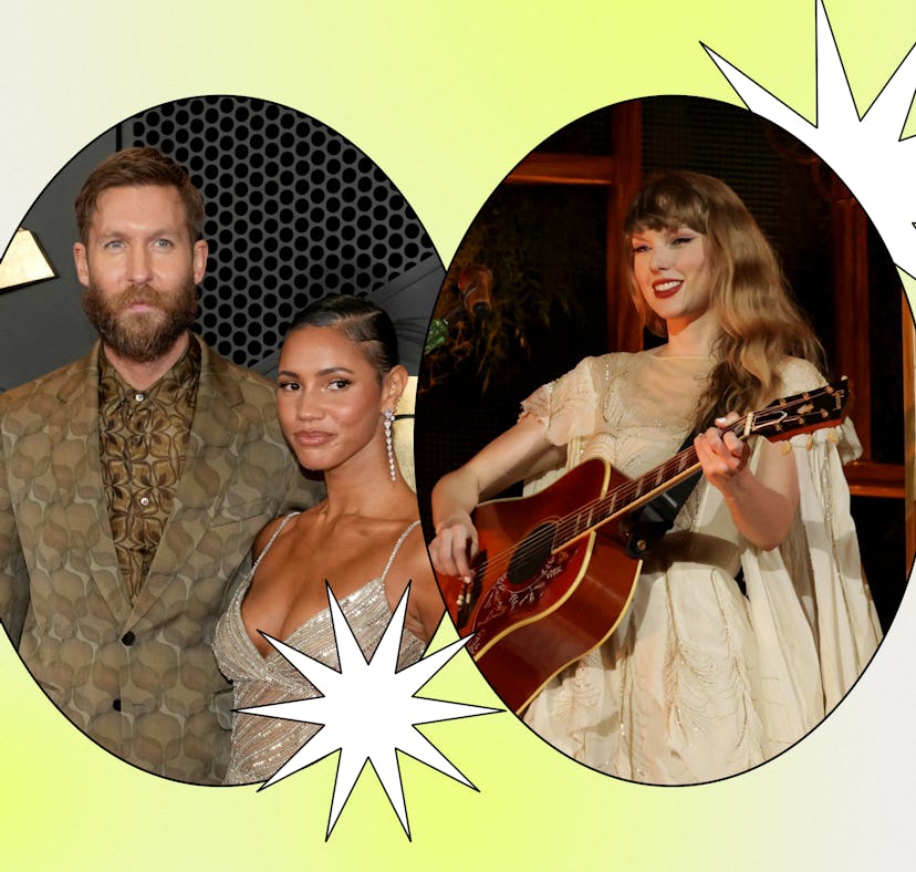 Calvin Harris' wife Vick Hope said she's a Taylor Swift fan.