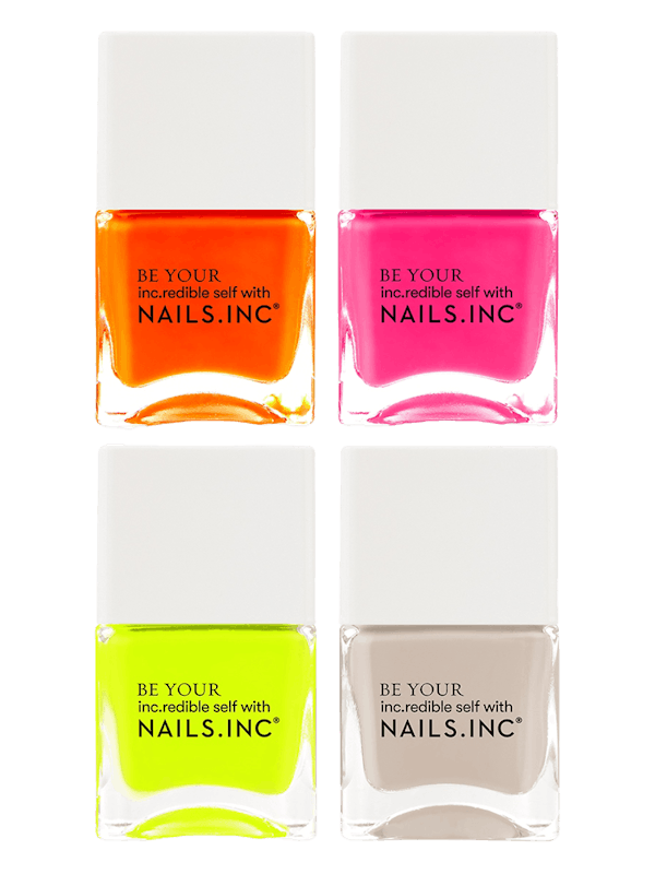 Naked In Neon 4-Piece Nail Polish Set