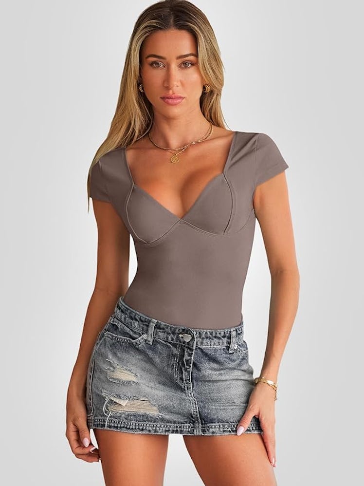 Trendy Queen Backless Bustier T-Shirt