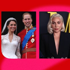Prince William, Kate Middleton, and Lady Gaga. 
