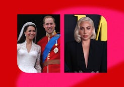 Prince William, Kate Middleton, and Lady Gaga. 