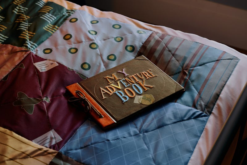 The 'Up' house has the "Adventure Is Out There" book from the movie. 