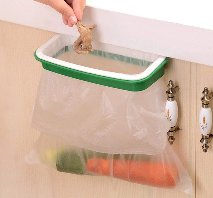 Lunies Over the Cabinet Plastic Trash Bag Holder 