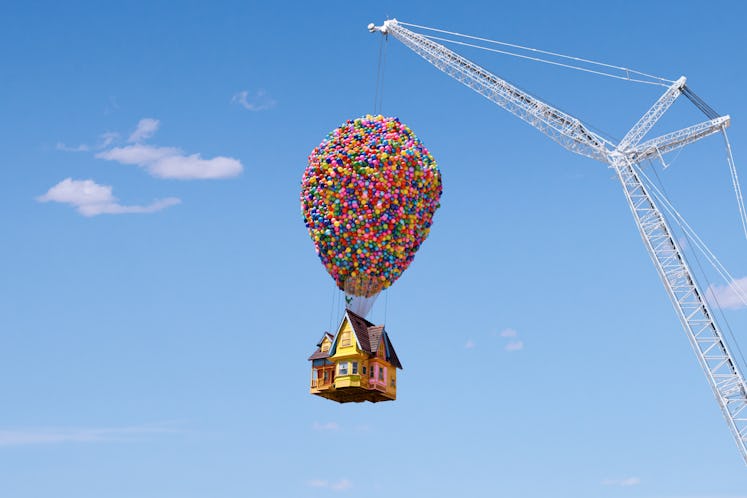 The 'Up' house on Airbnb actually flies in the air as part of your experience. 