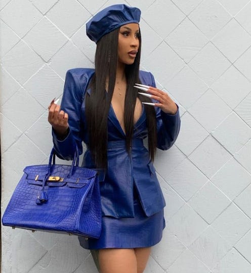 Cardi B long nails