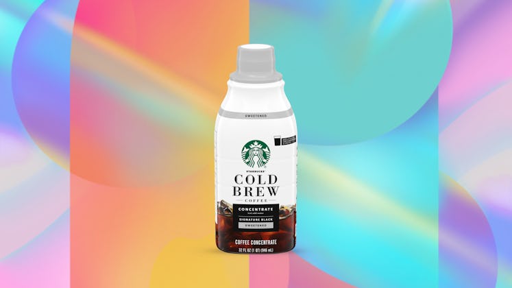 Starbucks has a new sweetened black cold brew concentrate in their iced coffee blends. 