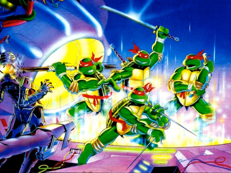 box art from Teenage Mutant Ninja Turtles on NES