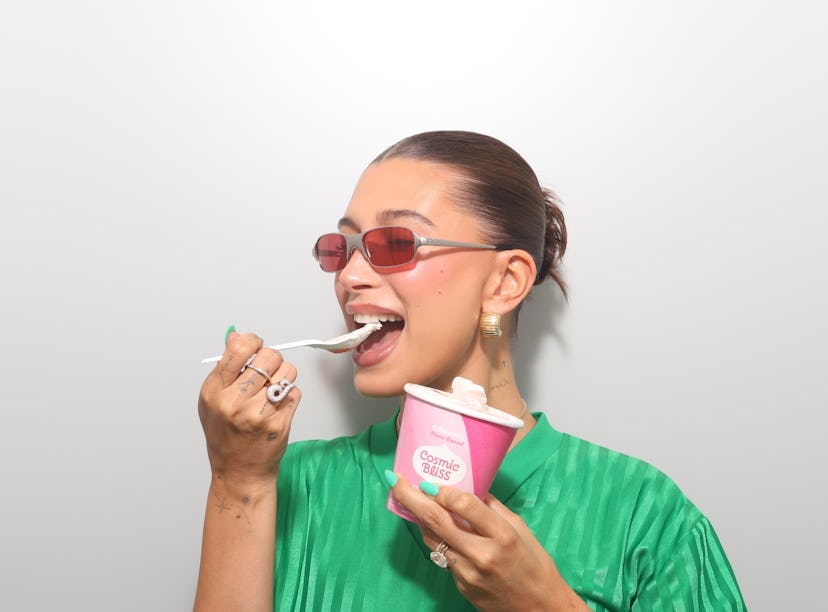 I tried Hailey Bieber's Cosmic Bliss Strawberry Glaze Soft Serve.