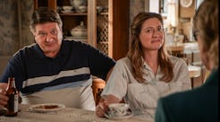 Lance Barber and Zoe Perry on 'Young Sheldon.' Photo via CBS