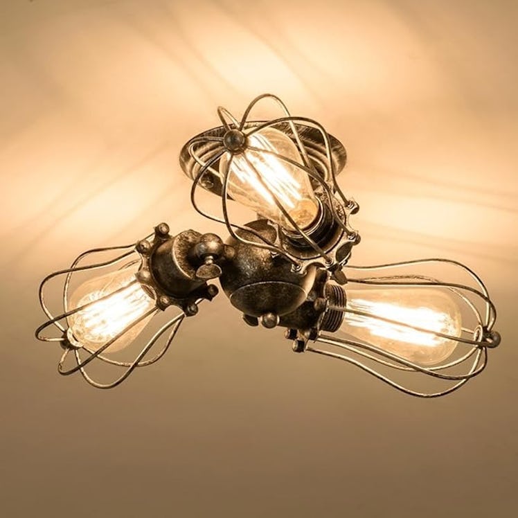 moonkist Industrial Semi-Flush Mount Ceiling Light