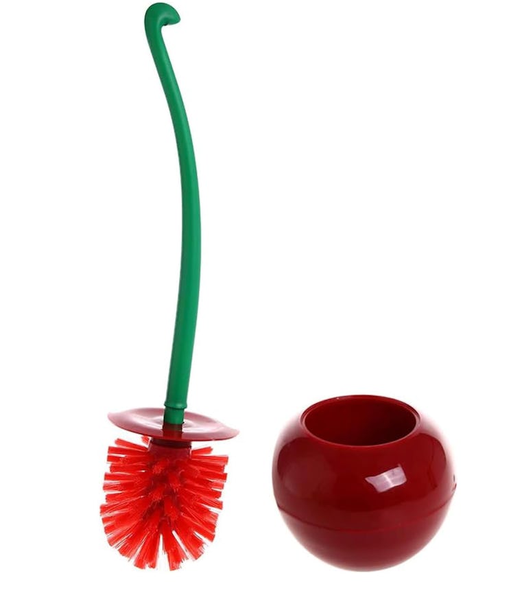 Adnikia Creative Toilet Brush with Holder Bowl & Long Handle