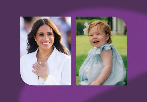 Meghan Markle, Duchess of Sussex and daughter Princess Lilibet.