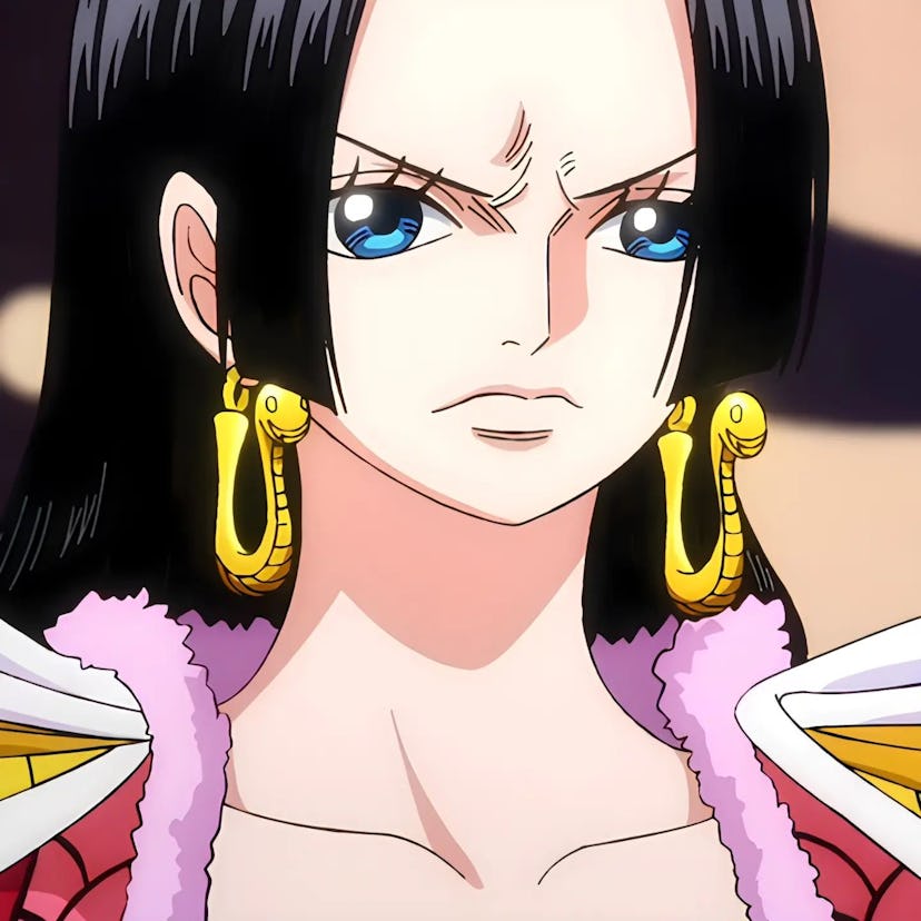 The Boa Hancock character in the trailer of the anime series One Piece: Stampede.