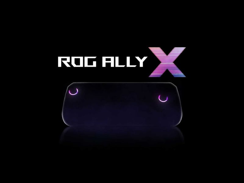 Asus ROG Ally X gaming handheld teaser.