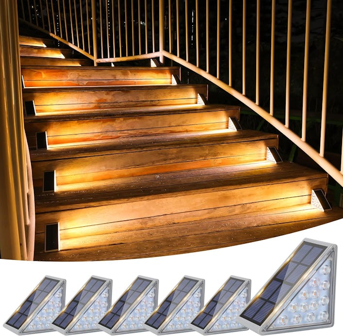 VOLISUN Solar Stair Lights (6-Pack)