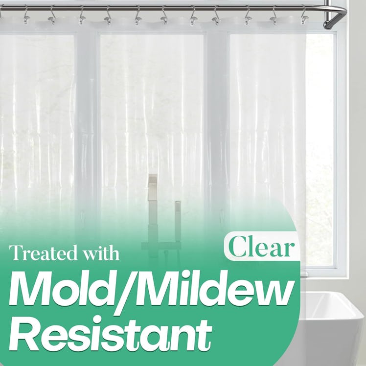 Mrs Awesome Clear Shower Curtain Liner