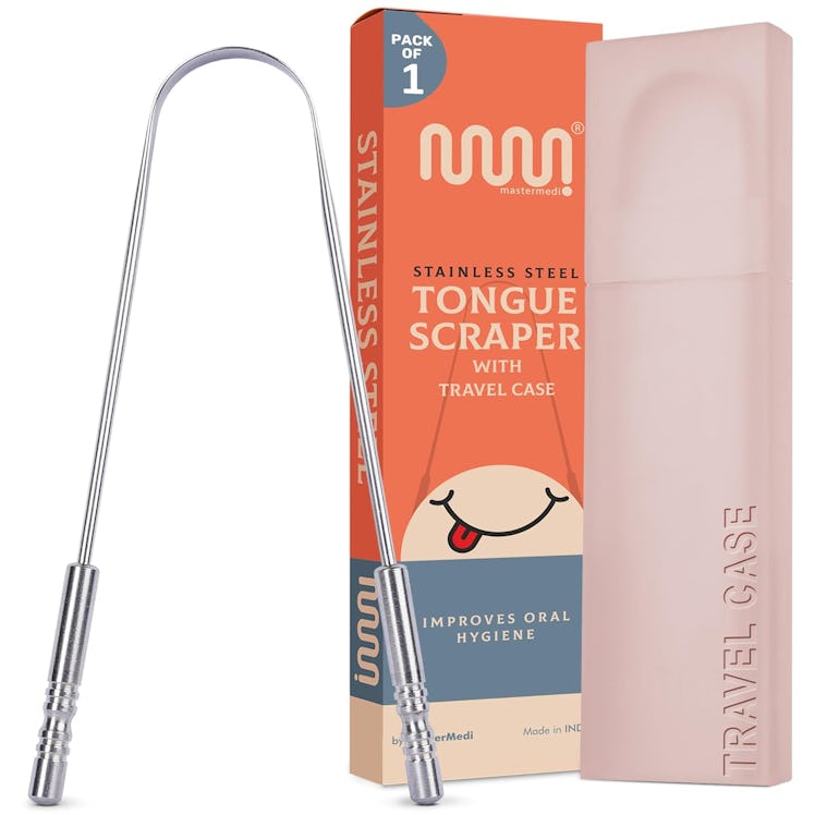 MasterMedi Tongue Scraper with Case