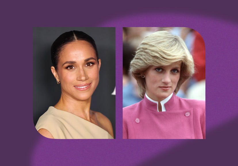 Meghan Markle, Duchess of Sussex and Princess Diana.