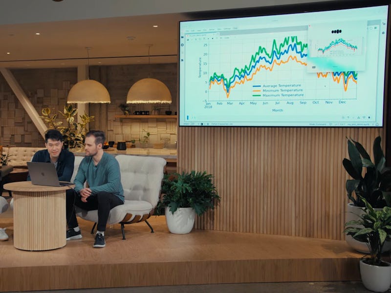 angles in a triangle problem solving Open AI's GPT-4o being demoed.