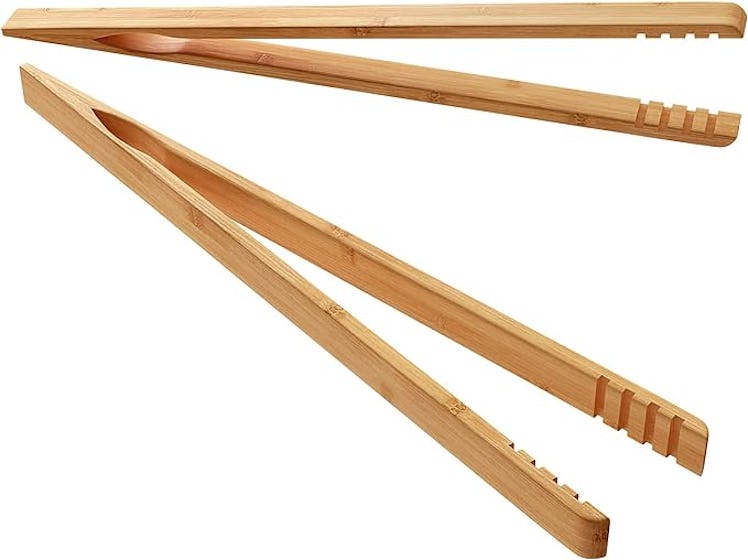 DUJEN Bamboo Toast Tongs (Set of 2)