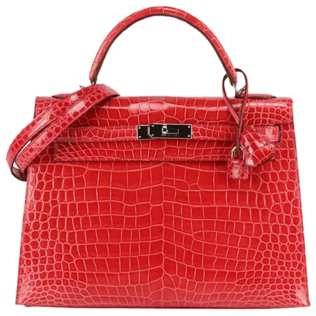 Kelly 32 Crocodile Leather Handbag