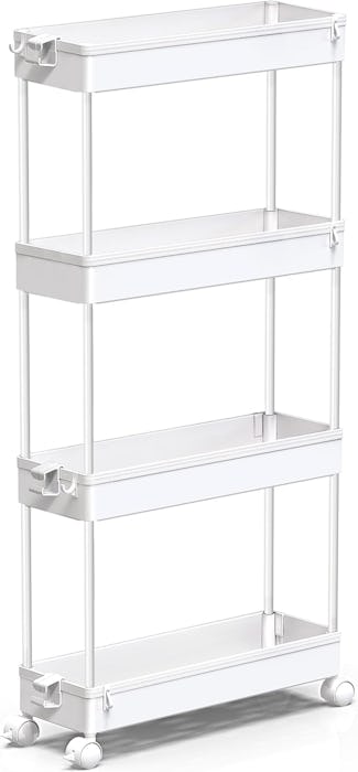 SPACEKEEPER 4 Tier Slim Storage Cart