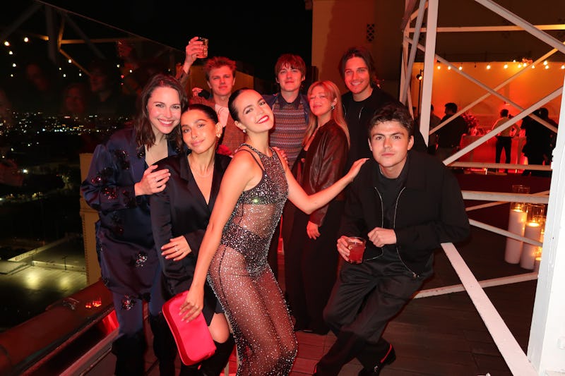 Bailee Madison takes a picture with friends at the 'PLL' after party. 
