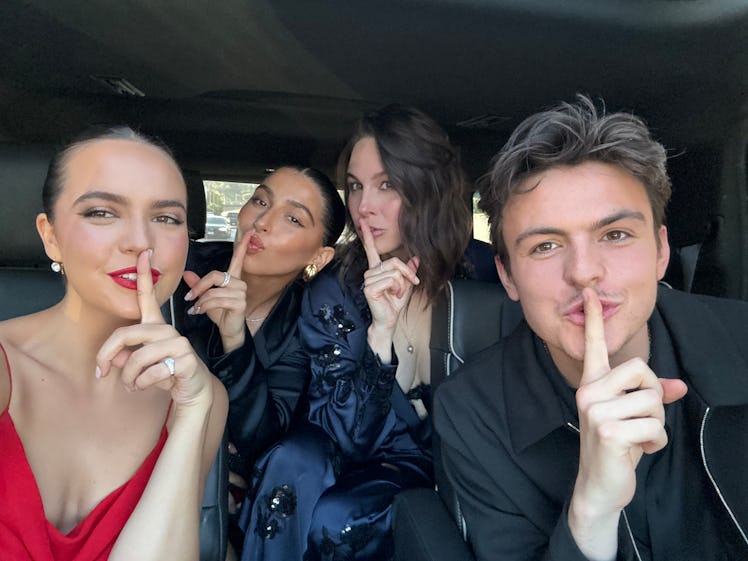 Bailee Madison and her friends on the way to the 'Pretty Little Liars' premiere. 