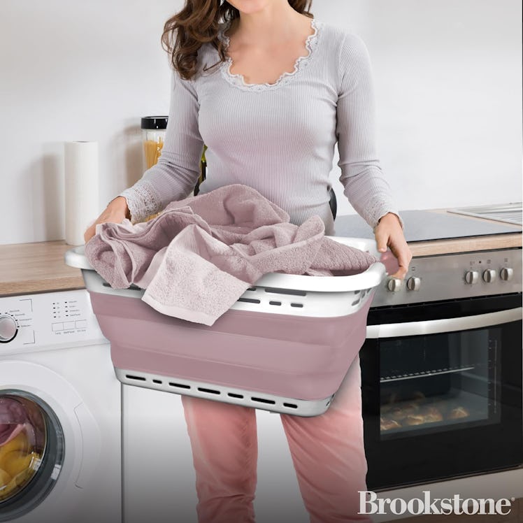 BROOKSTONE Collapsible Laundry Basket