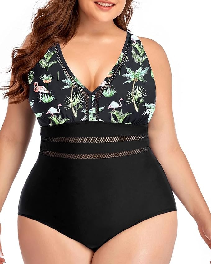Daci V-Neck One Piece Swimsuit