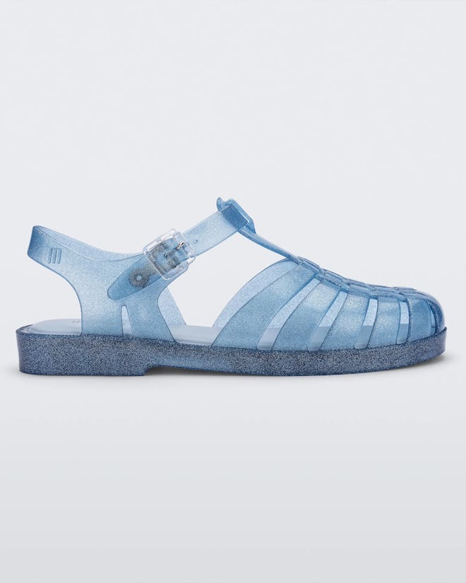 Possession Sandal in Glitter Blue