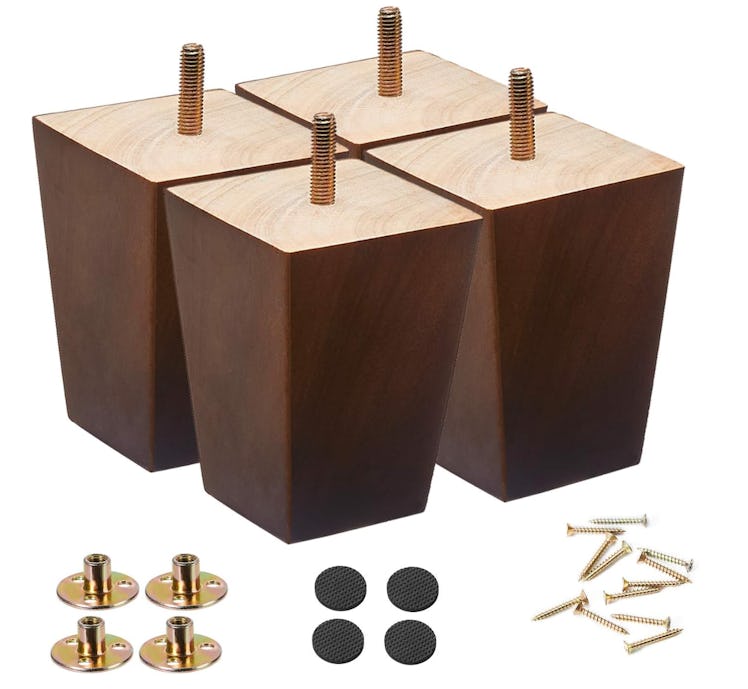 SHANJUE Wood Furniture Legs (4-Pack)