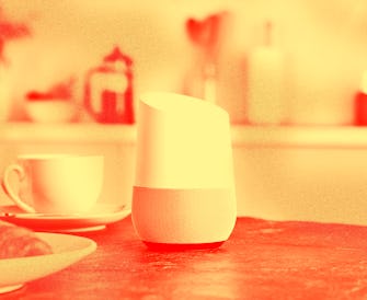 The original Google Home smart speaker released in 2016 was the first device with the Google Assista...
