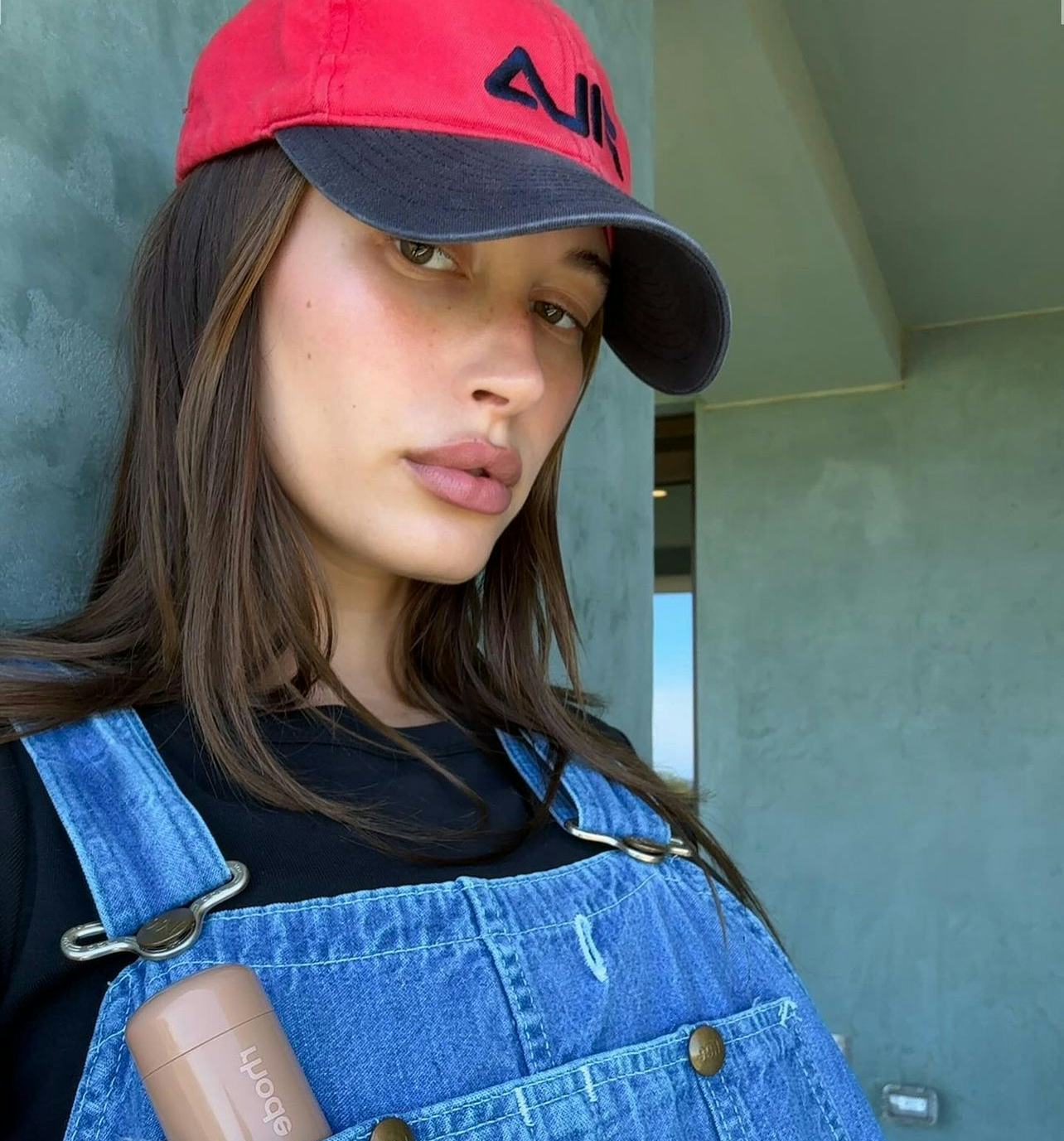 Hailey Bieber wore a retro-inspired pair of overalls