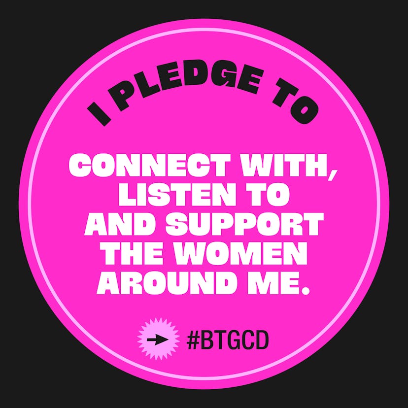 Breaking the glass ceiling involves listening to and supporting other women.