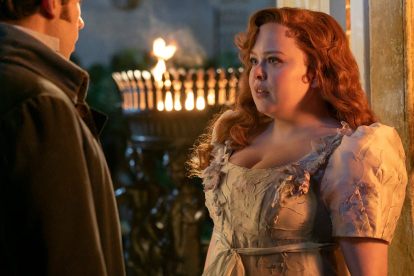Colin and Penelope on 'Bridgerton.' Photo via Netflix